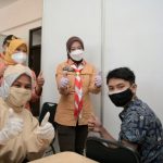 Atalia Ridwan Kamil Tinjau Sentra Vaksinasi COVID 19 di Cimahi