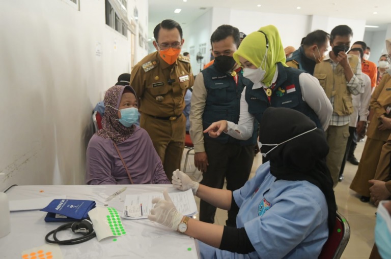 Capaian Sentra Vaksinasi BPBD Jabar di Kabupaten Bekasi Lampaui Target