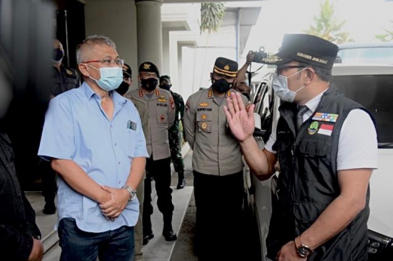 Lakukan Sidak Ridwan Kamil Tegur Industri yang Tak Taat Aturan PPKM Darurat