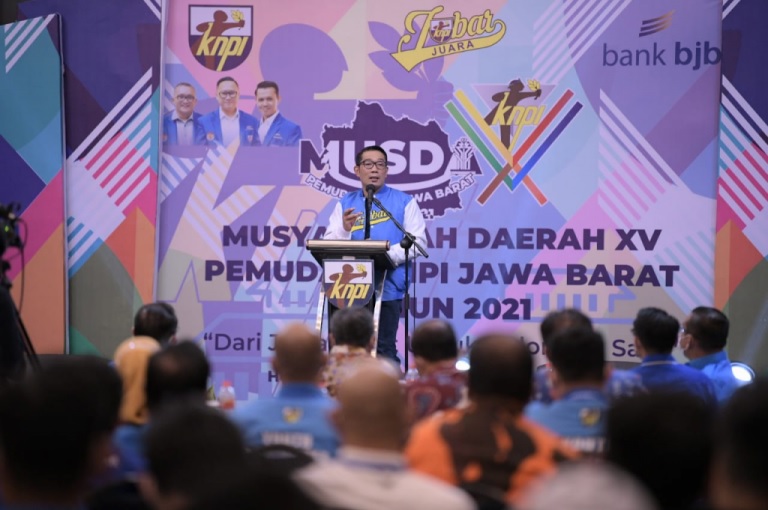 Musda XV KNPI Jabar 2021 Ridwan Kamil Niatkan Jabatan sebagai Ibadah