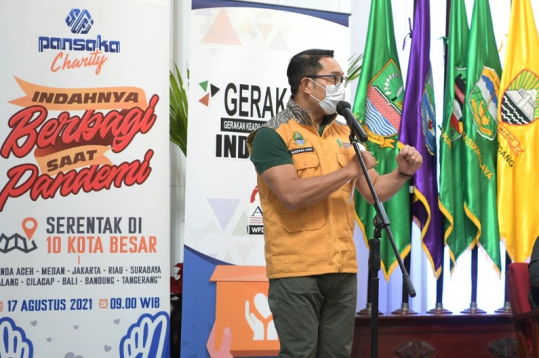Pemda Prov Jabar Tarung Derajat Terima Donasi Langsung Disalurkan kepada yang Membutuhkan