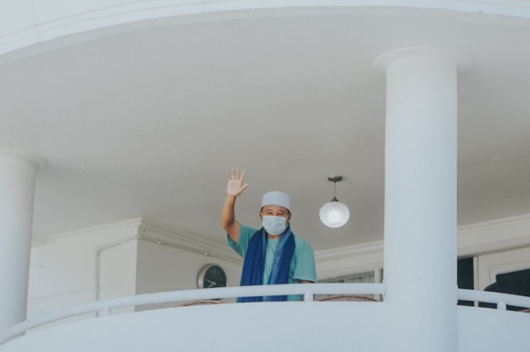 Positif COVID 19 Pak Uu Jalani Isolasi Mandiri di Rumah Dinas