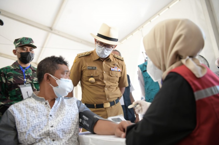 Ridwan Kamil Tinjau Gerakan Vaksinasi COVID 19 Wantannas RI