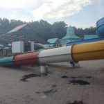suasana wahana kenjeran park surabaya setelah ambrolnya perosotan yang 220507162837 113