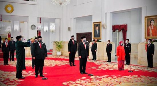 pelantikan menteri