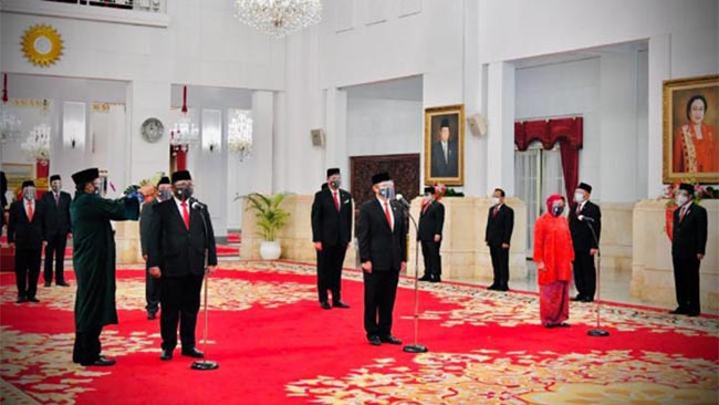 pelantikan menteri
