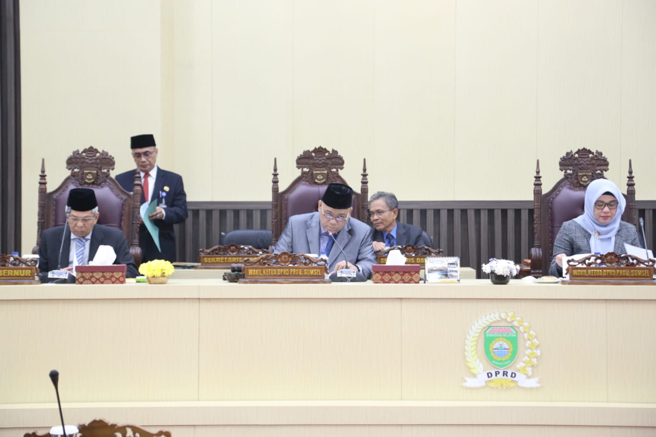 DPRD Prov. Sumsel Menetapkan Rencana Kerja Tahun 2023