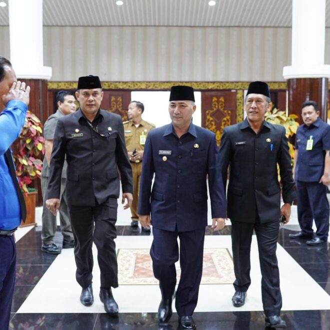 teken pakta integritas eksekutiflegislatif di muba