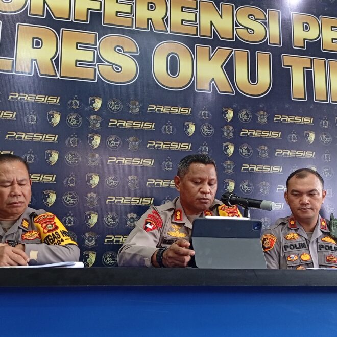 Pers rilis akhir 2024 Polres OKU Timur