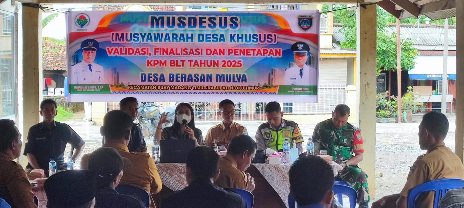 Suasana Musdesus Desa Berasan Mulya, Kecamatan Buay Madang Timur, Kabupaten OKU Timur.