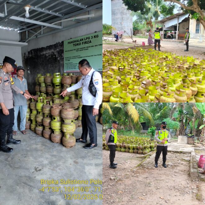 Pengecekan dan pemantauan langsung ketersediaan gas LPG 3 Kilogram di sejumlah Pangkalan LPG di Wilkum Polsek BMT.