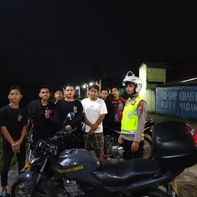Giat patroli Polsek BMT antisipasi tawuran dan asmara subuh.