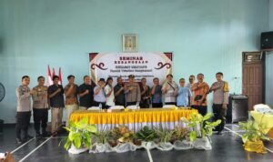 Seminar kebangsaan di Paroki Trinitas Desa Bangun Sari, Kecamatan Buay Madang Timur.