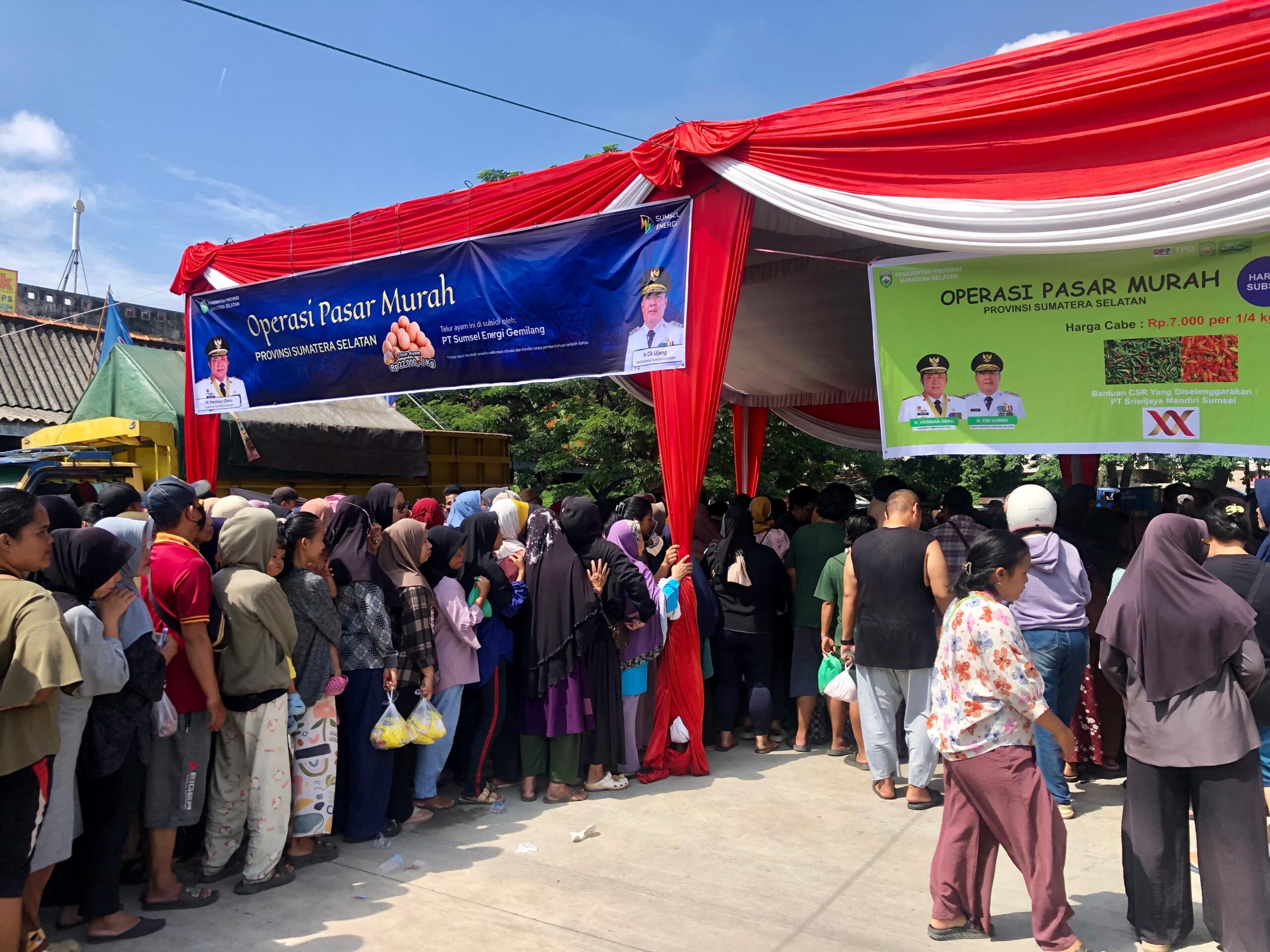 Jaga Stabilitas Harga, Operasi Pasar Murah Hadir di Terminal Perumnas Palembang