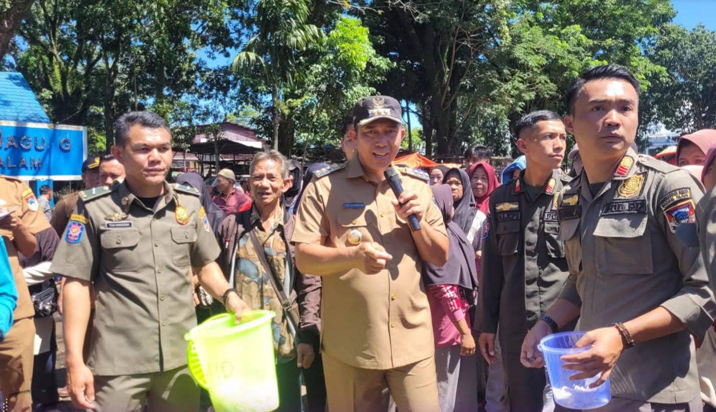 Walikota Pagar Alam Relokasi Ratusan Pedagang Pasar Terminal Nendagung