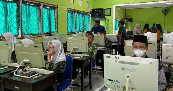 Siap Hadapi Ujian Resmi November Mendatang, MAN 1 Gelar Simulasi