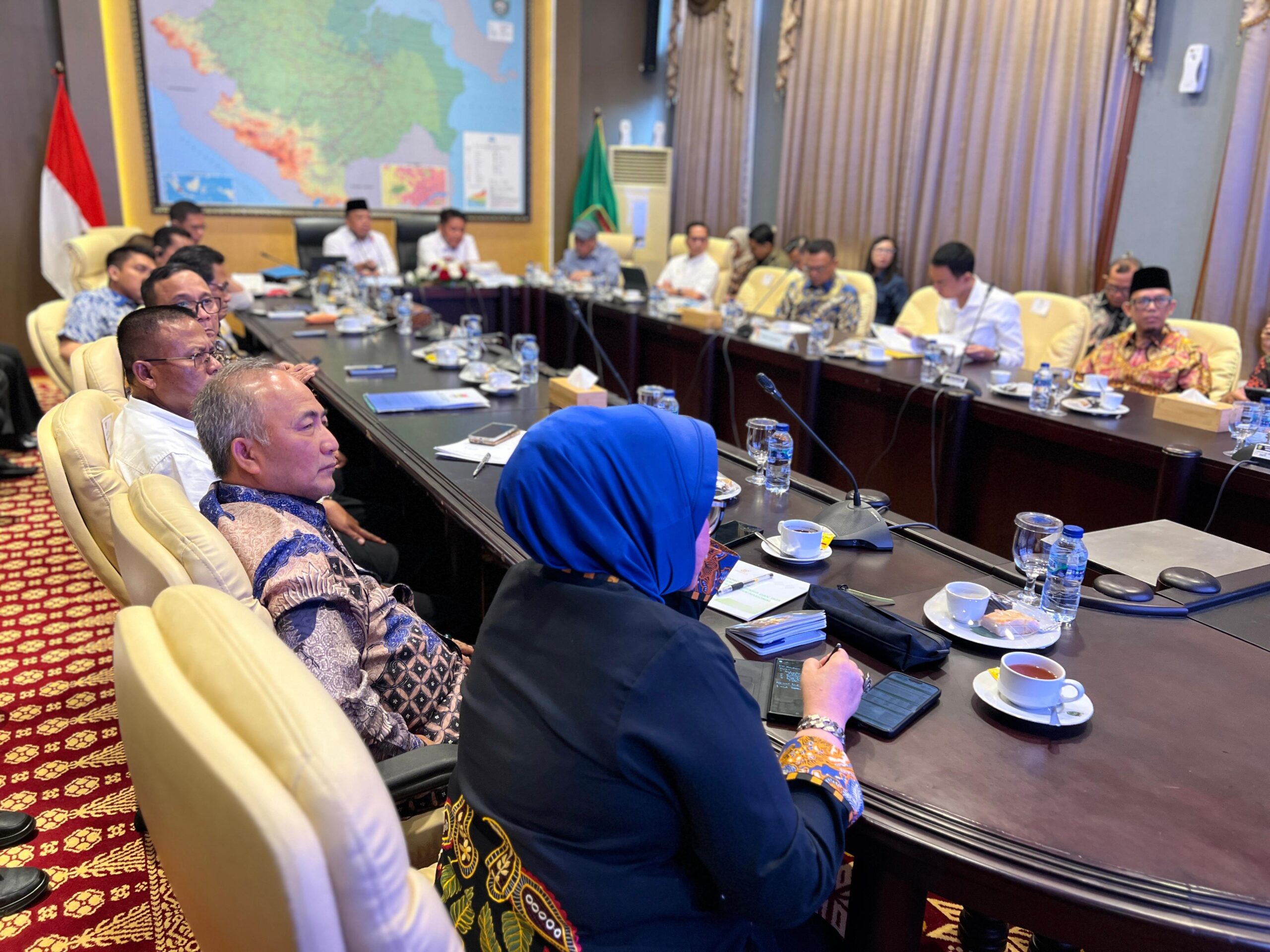 Sekda Apriyadi Rakor RDTR Muba dengan Menteri Agraria dan Tata Ruang Nusron Wahid