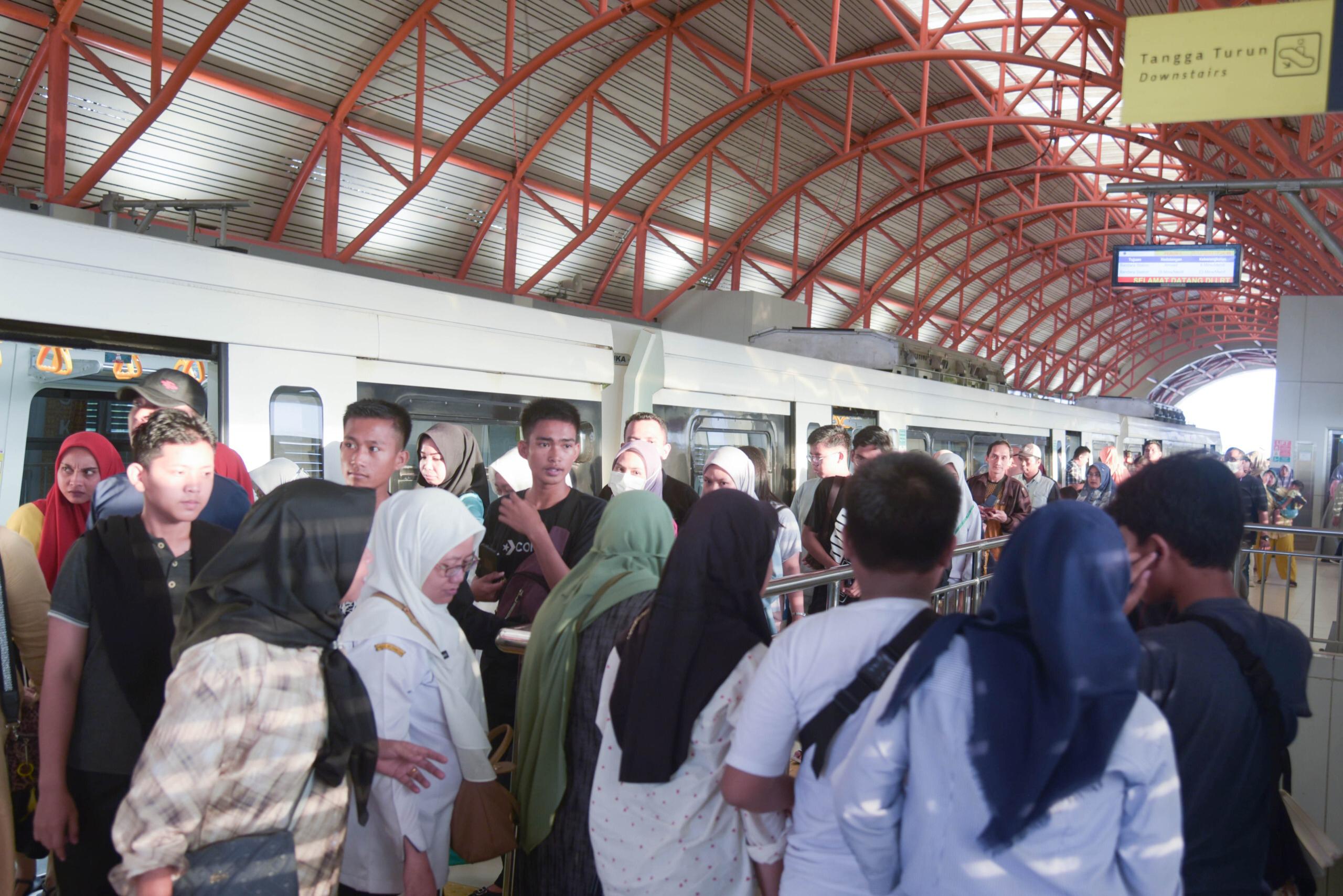 Penumpang LRT Palembang Tembus 122 Ribu Selama PORNAS KORPRI XVII