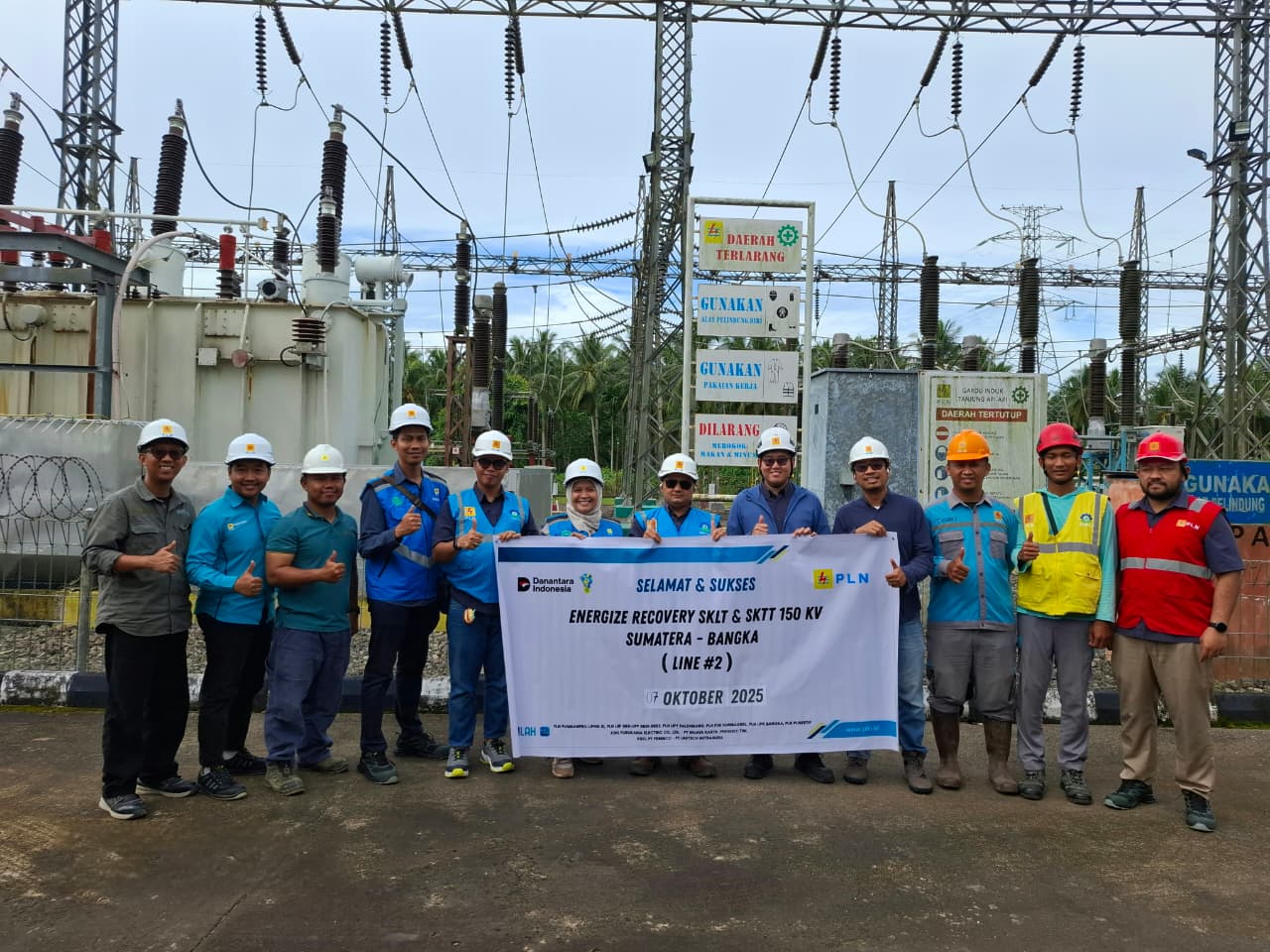 PLN Berhasil Laksanakan Energize Recovery SKLT & SKTT 150 kV Sumatera–Bangka