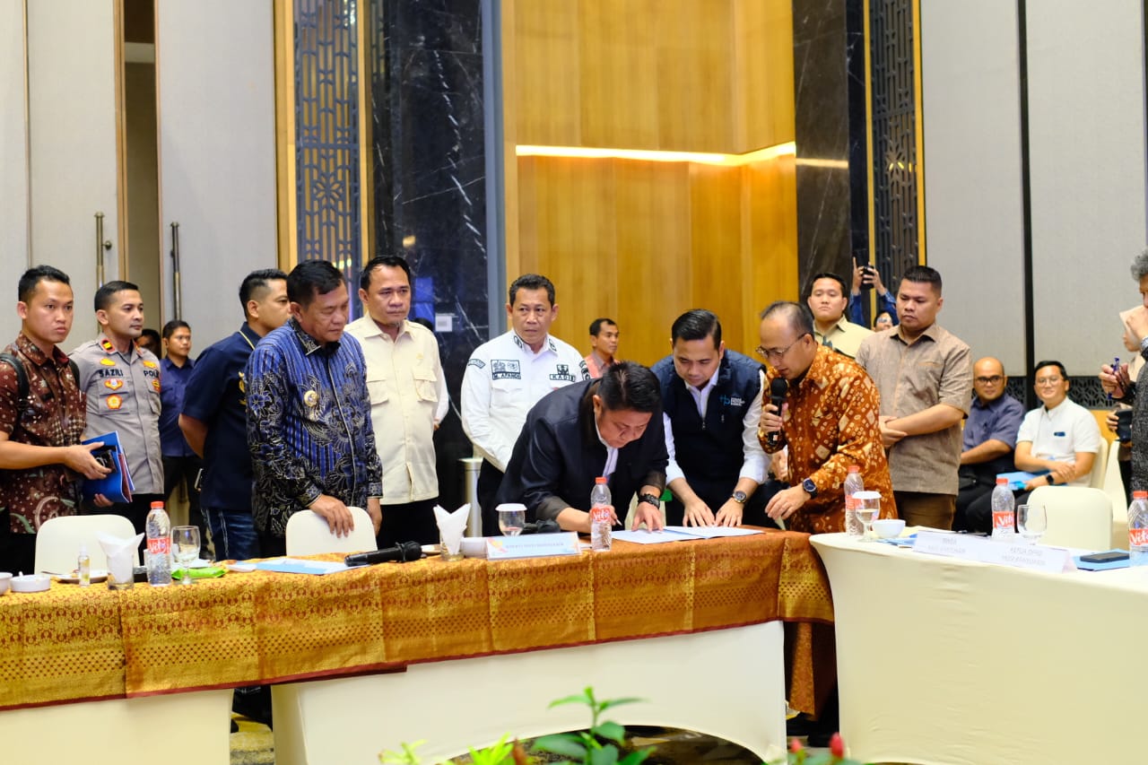 Pemprov Sumsel dan Pemkab Muba Pastikan Pembangunan Jembatan P6 Lalan Dilanjutkan