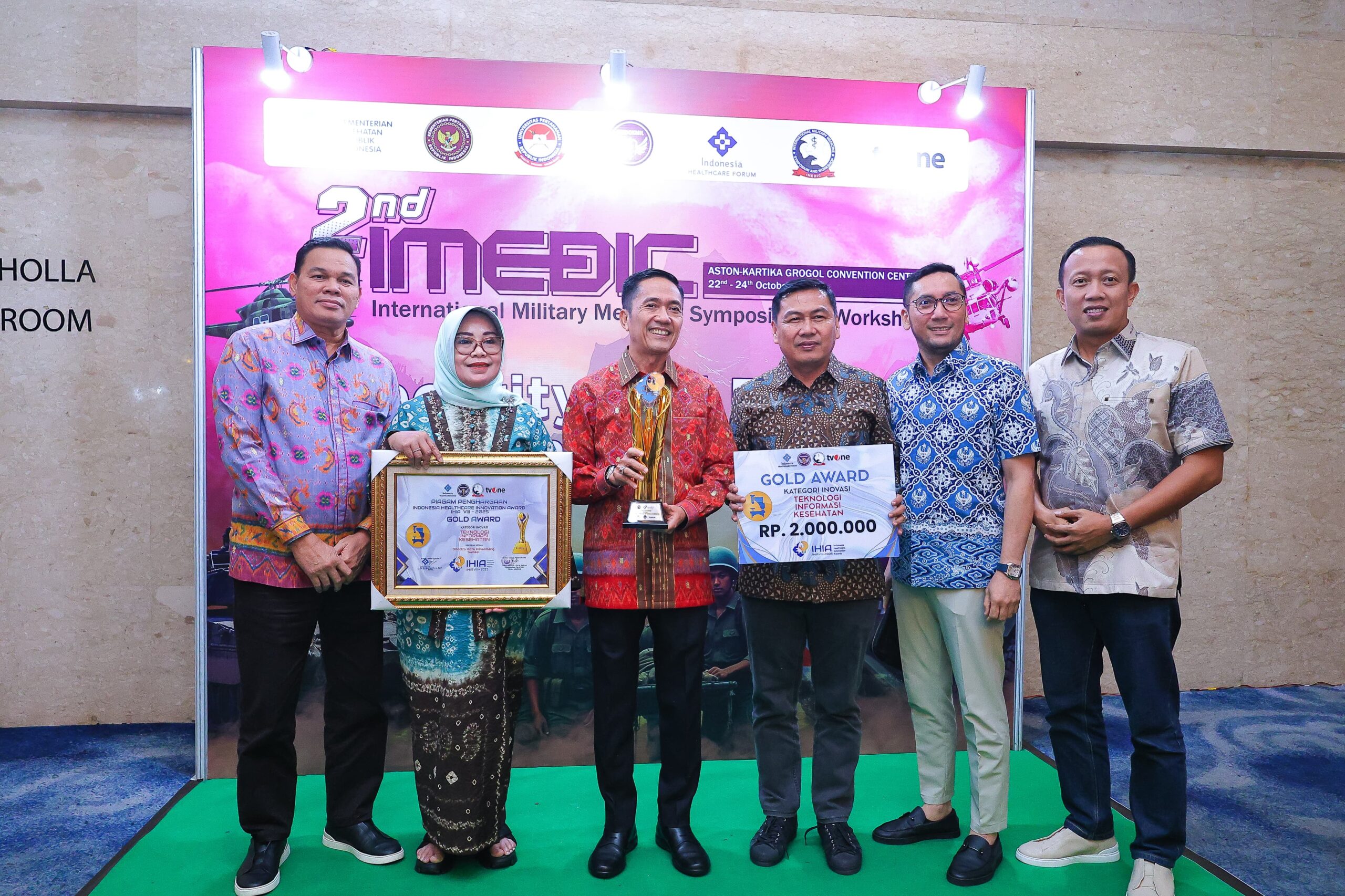 Palembang Raih Penghargaan Gold Award Berkat Inovasi “Mortality Data System” di Ajang IHIA 2025