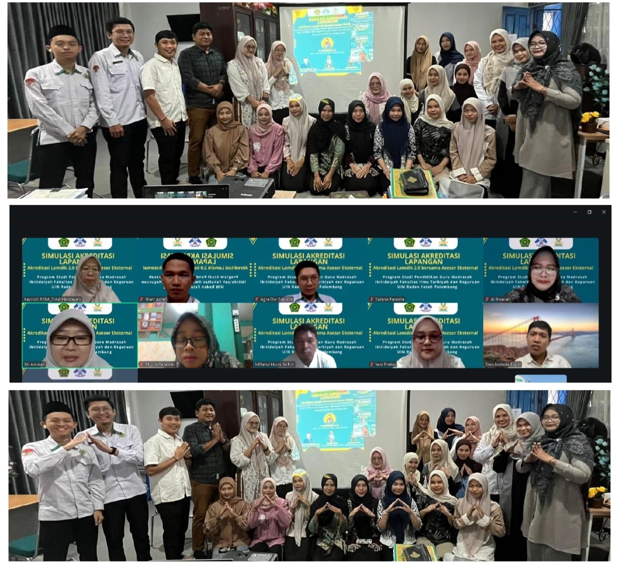 Demi Mutu Pendidikan, Prodi PGMI UIN Raden Fatah Gelar Simulasi Bersama Asesor Asal Malaysia