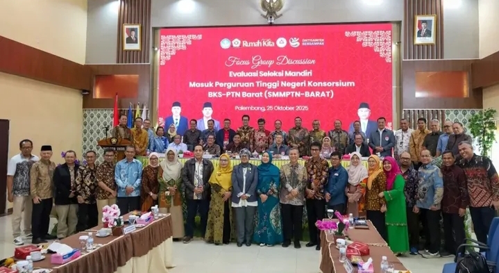 Tuan Rumah FGD Evaluasi SMMPTN Barat 2025, Unsri Bahas Peningkatan Seleksi Masuk Mahasiswa Baru