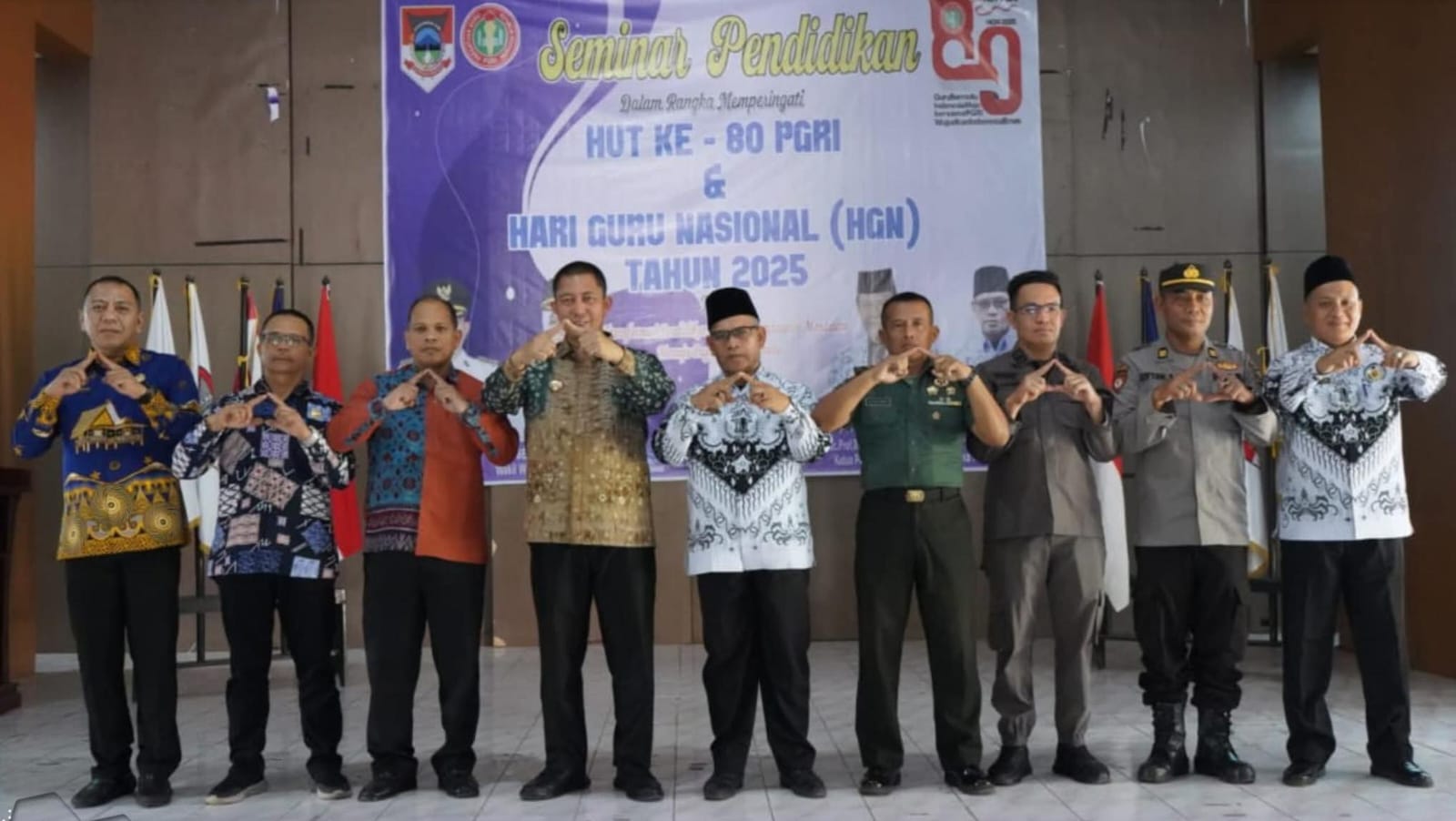 HUT PGRI dan HGN Ke-80, Pemkot Pagar Alam Komitmen Tingkatkan Kualitas Pendidikan