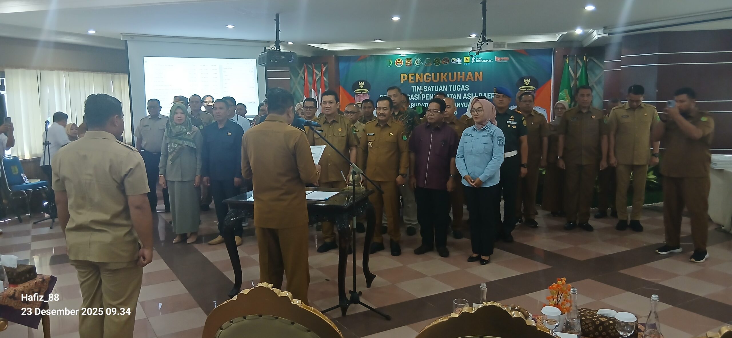 Bupati Muba Kukuhkan Tim Satgas Optimalisasi PAD 2026.