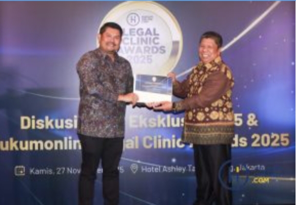 Satu-satunya Perguruan Tinggi di Sumatera, UMP Raih Nominator Mitra Klinik Hukum Terbaik
