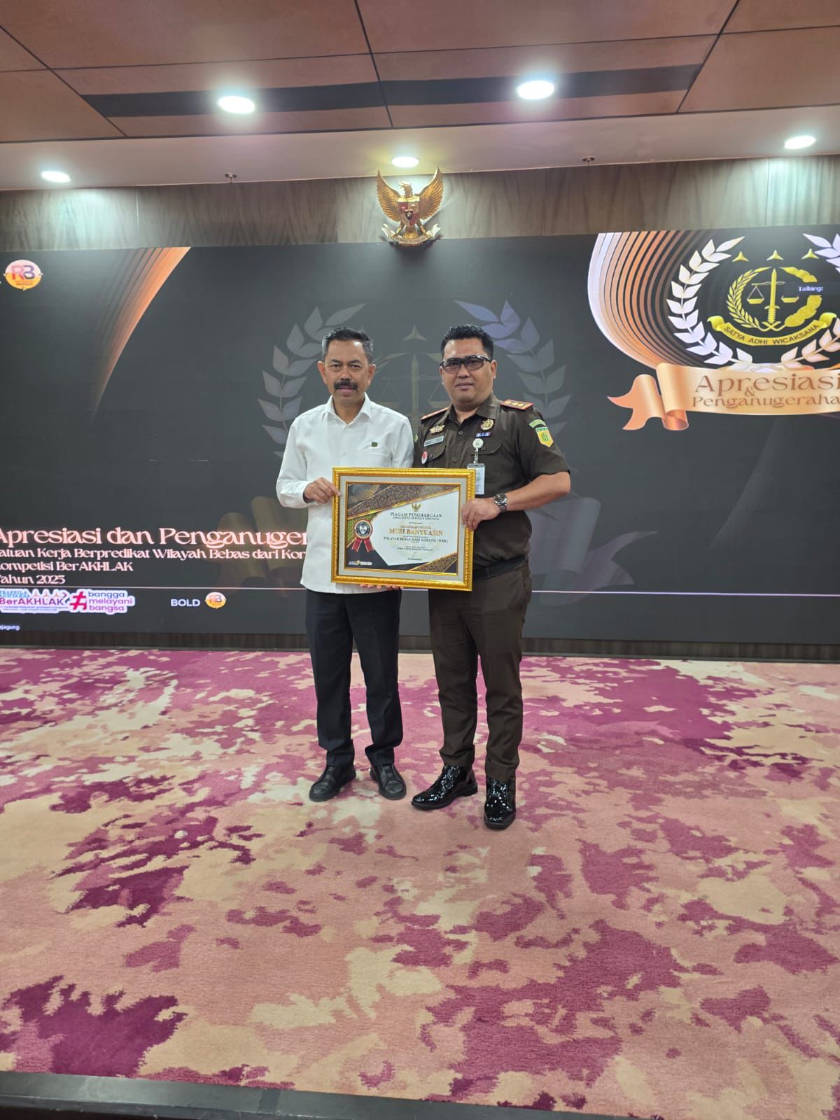 Kejari Muba Sukses Raih Predikat WBK 2025 