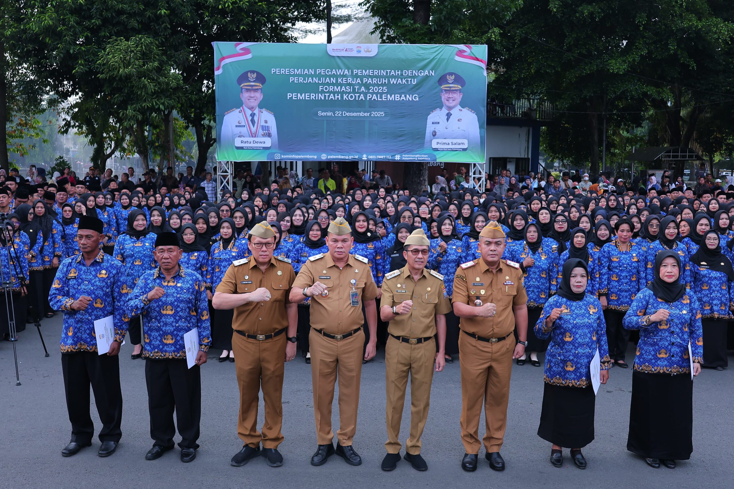 Sah Ratu Dewa Lantik 2.037 P3K Paruh Waktu