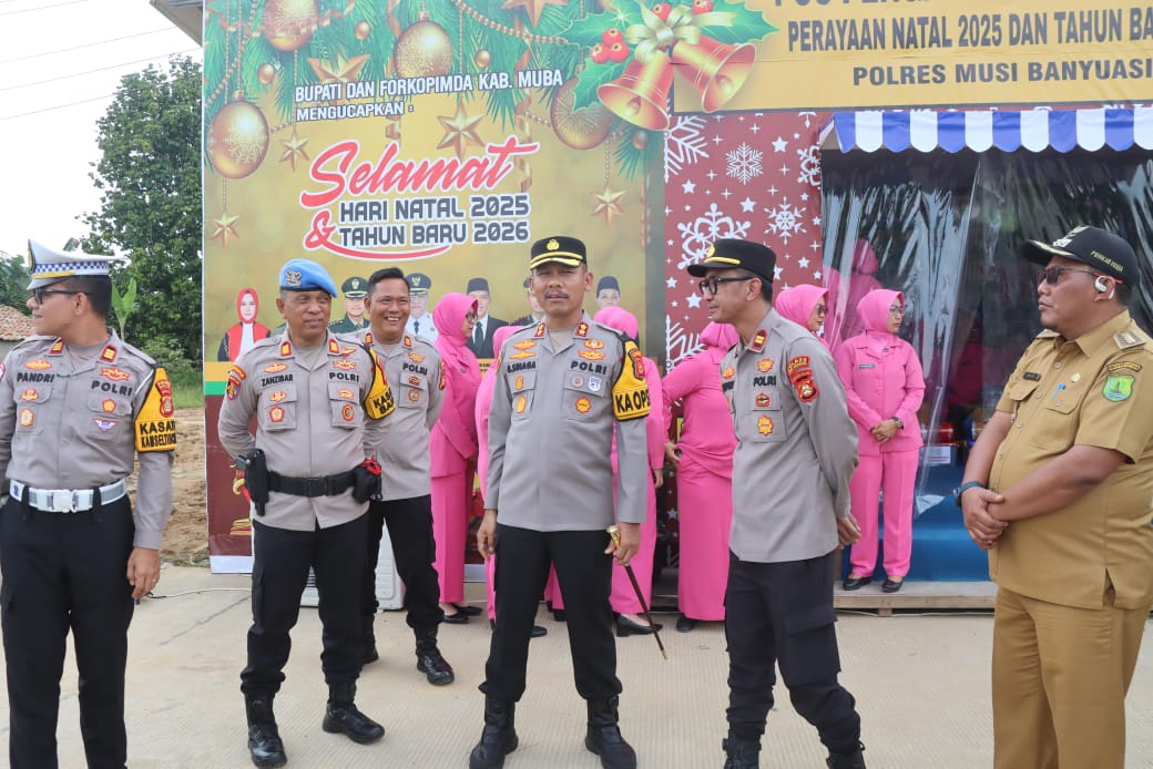 Kapolres Muba Tinjau Kesiapan Posko Nataru di Jalintim