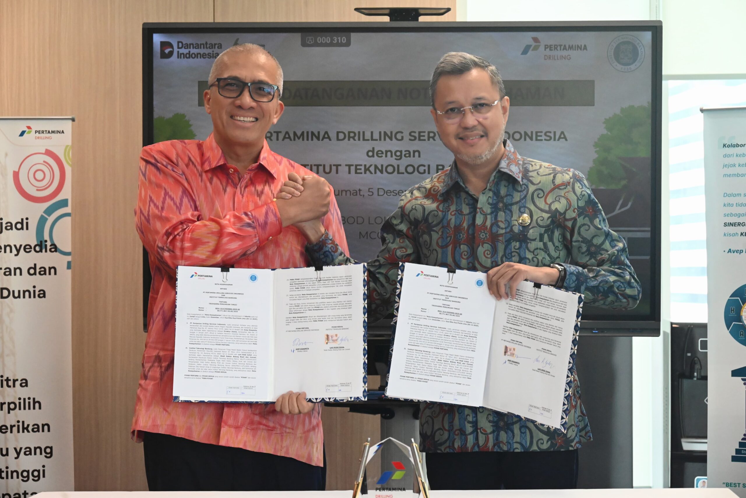 Pertamina Drilling dan ITB Tandatangani MoU untuk Perkuat Riset dan Pengembangan SDM Migas Nasional