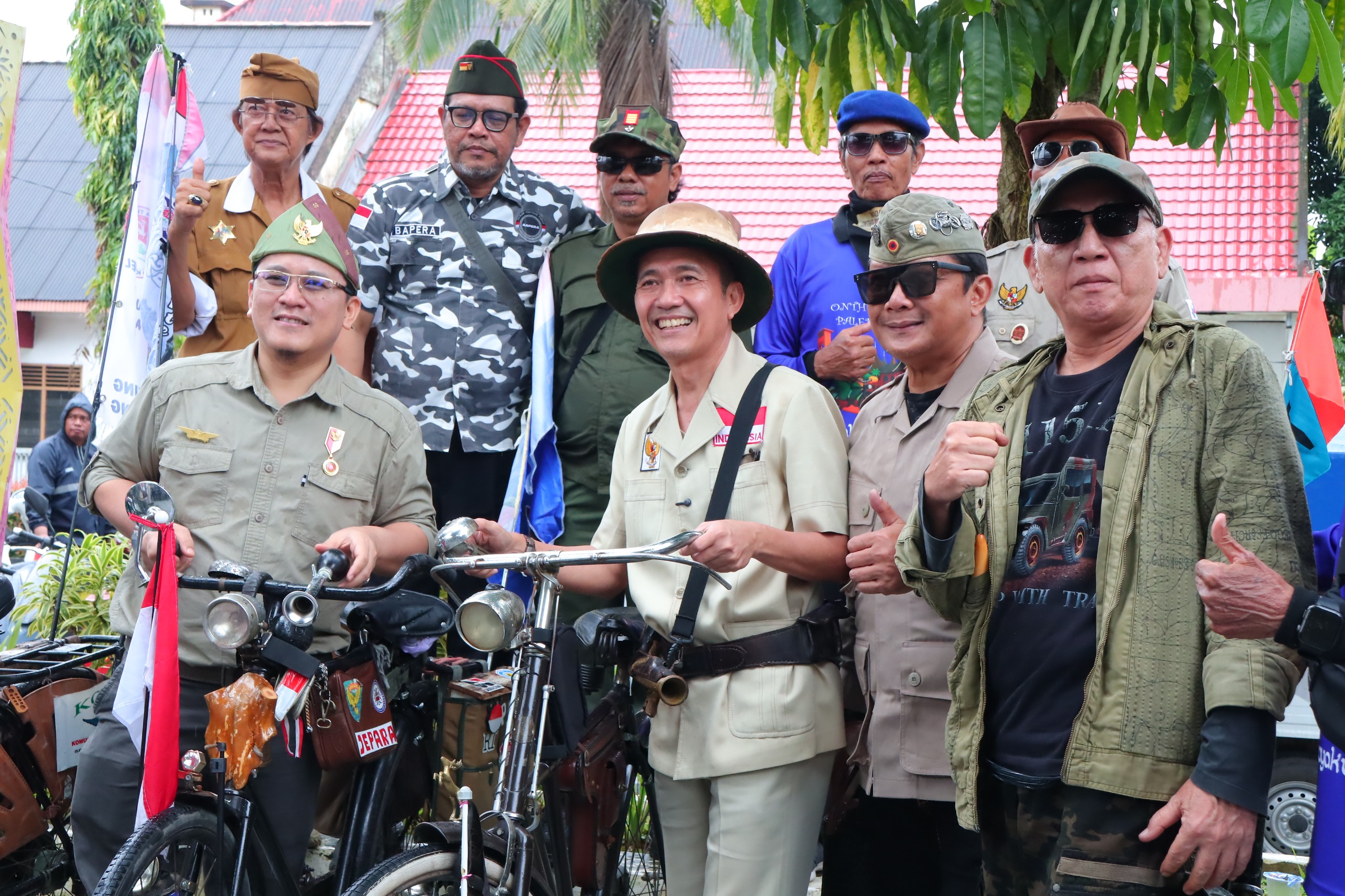 Memakai Baju Perang Zaman dahulu, Ratu Dewa Peringati Perang 5 Hari 4 Malam Kota Palembang