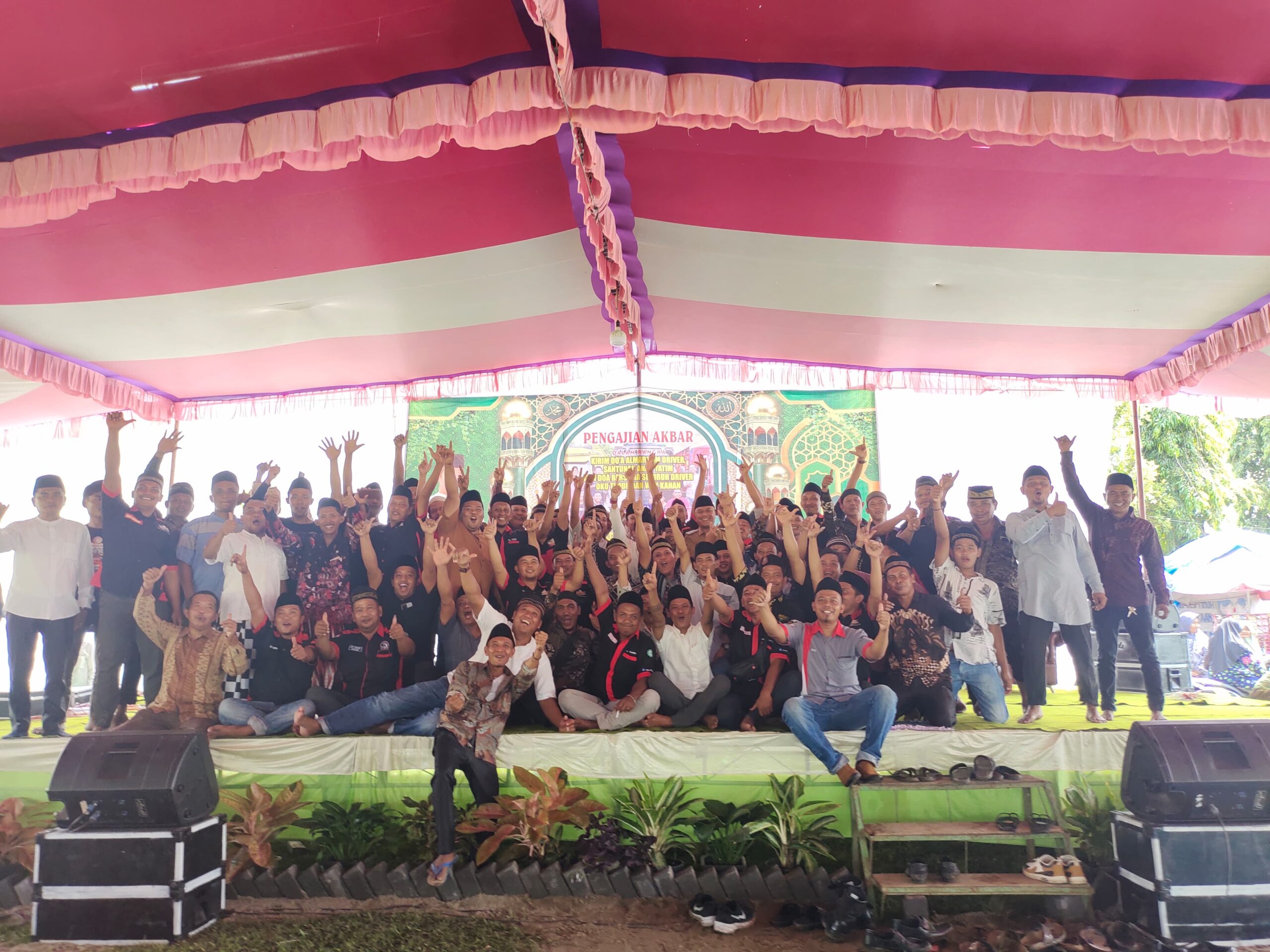 Foto bersama para driver OKU Timur - Way Kanan yang hadir.