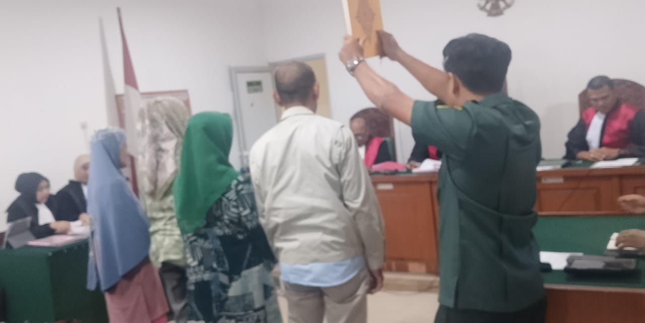 Para saksi dihadirkan dalam persidangan di Pengadilan Negeri Palembang, Selasa (6/1/2026). (Photo: Hermansyah)