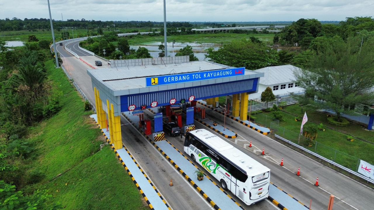 Gerbang Tol Kayuagung. (Photo: dokumen Hutama Karya)
