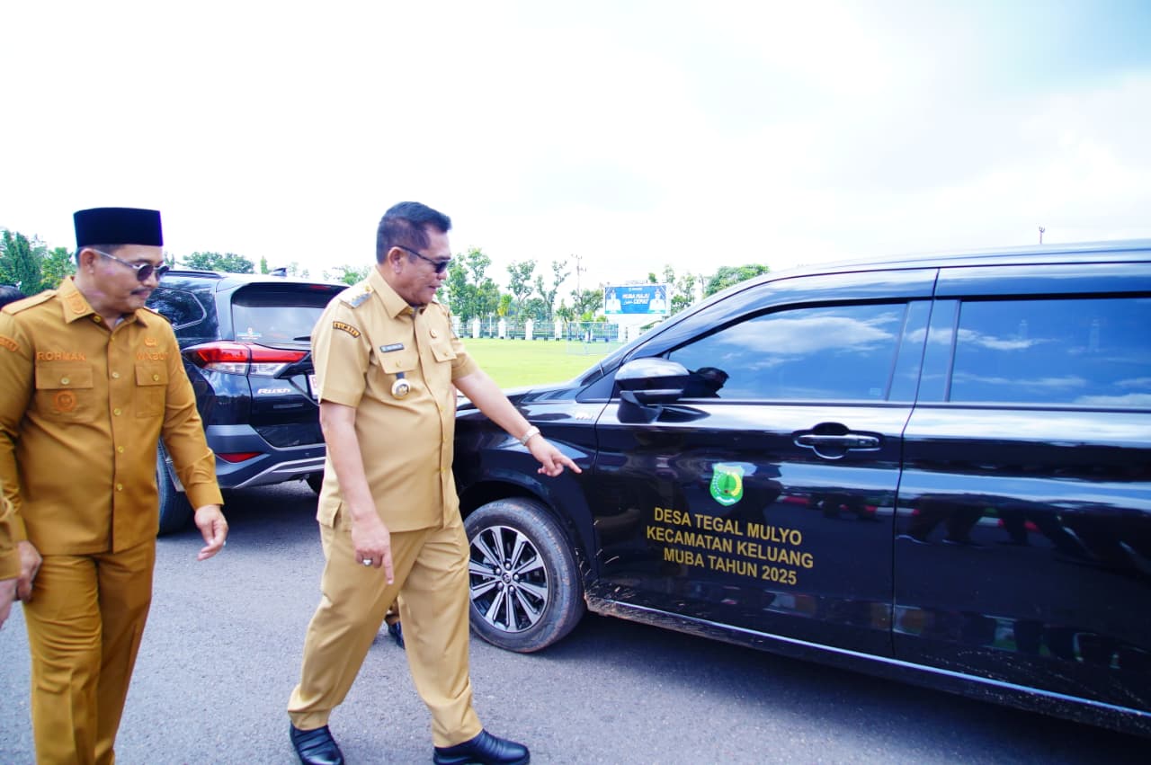 Bupati Muba Cek Fisik Puluhan Kendaraan Operasional Desa, Pastikan Aset Desa Tertib, Transparan, dan Dukung Pelayanan Publik