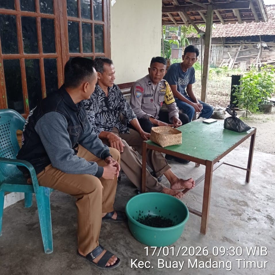 Penuh Keakraban, Polsek BMT Sampaikan Himbauan Kamtibmas