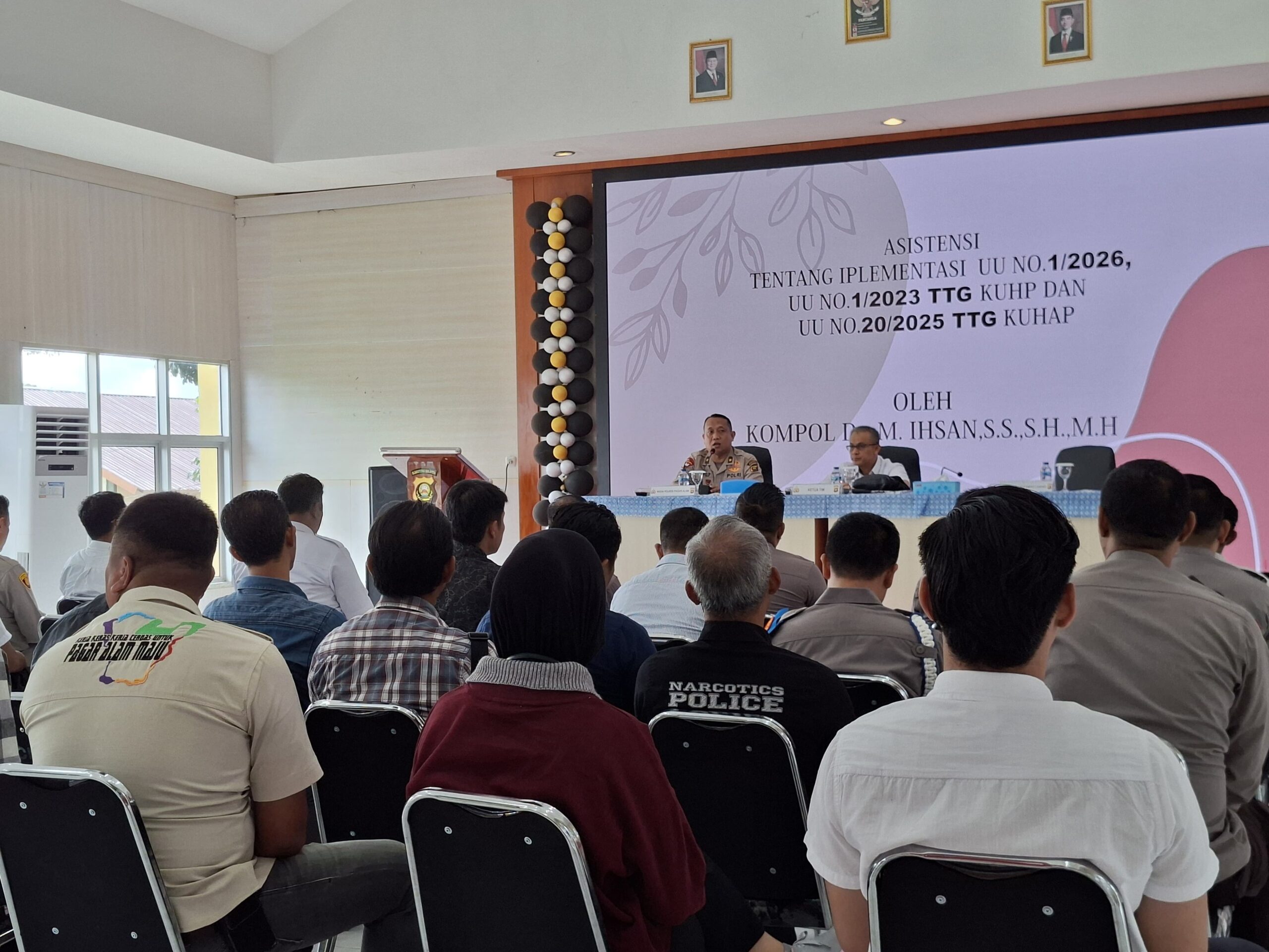 Bersiap Hadapi Era Hukum Baru, Polres Pagar Alam Bekali Anggota KUHP dan KUHAP Terbaru