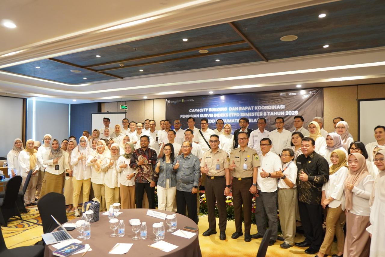 Dorong Penguatan ETPD, TP2DD se-Sumatera Selatan Gelar Capacity Building dan Rakor Pengisian Survei IETPD Semester II 2025