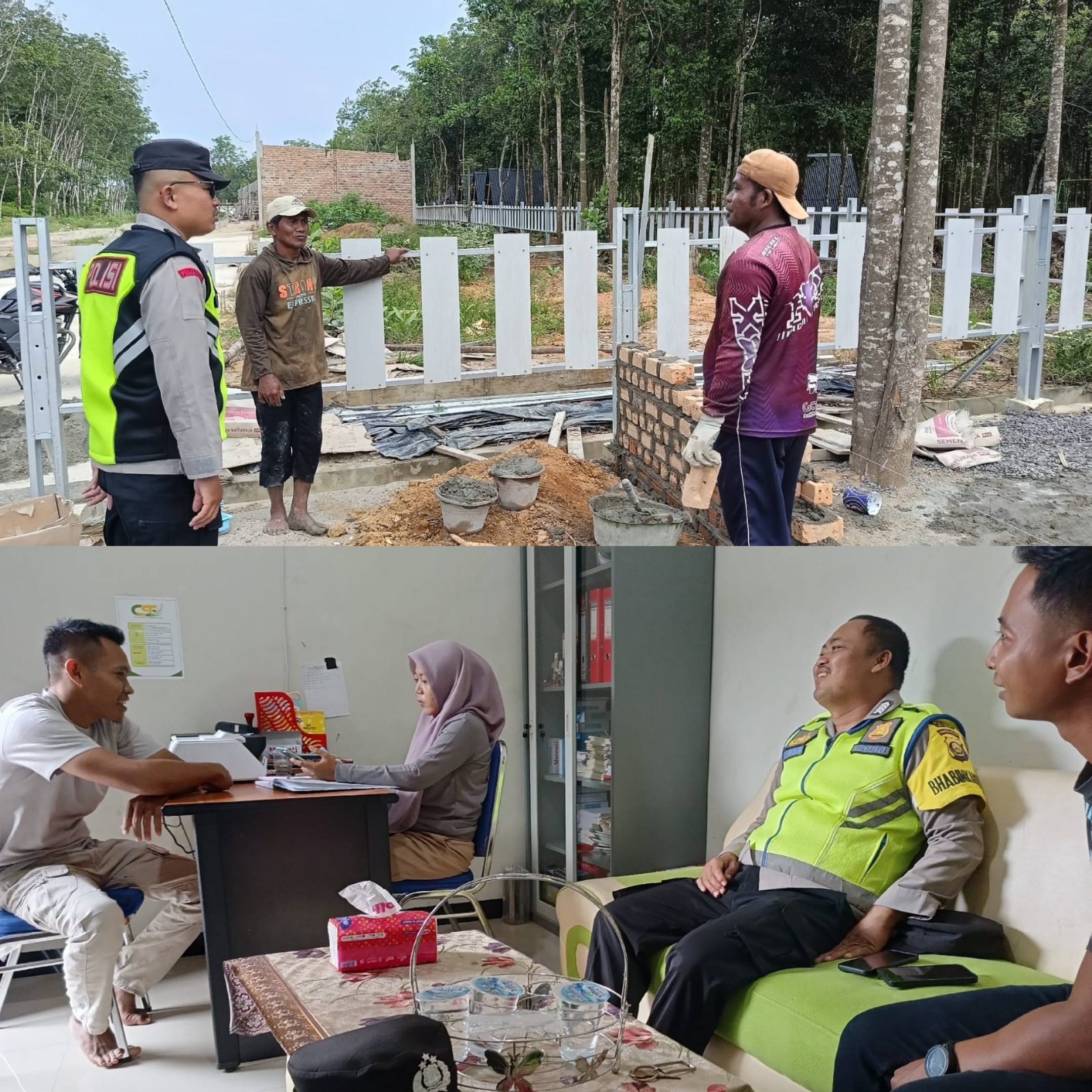 Giat sambang dan menyampaikan himbauan Kamtibmas kepada masyarakat Desa Sumber Mulyo dan masyarakat Desa Kedung Rejo. 