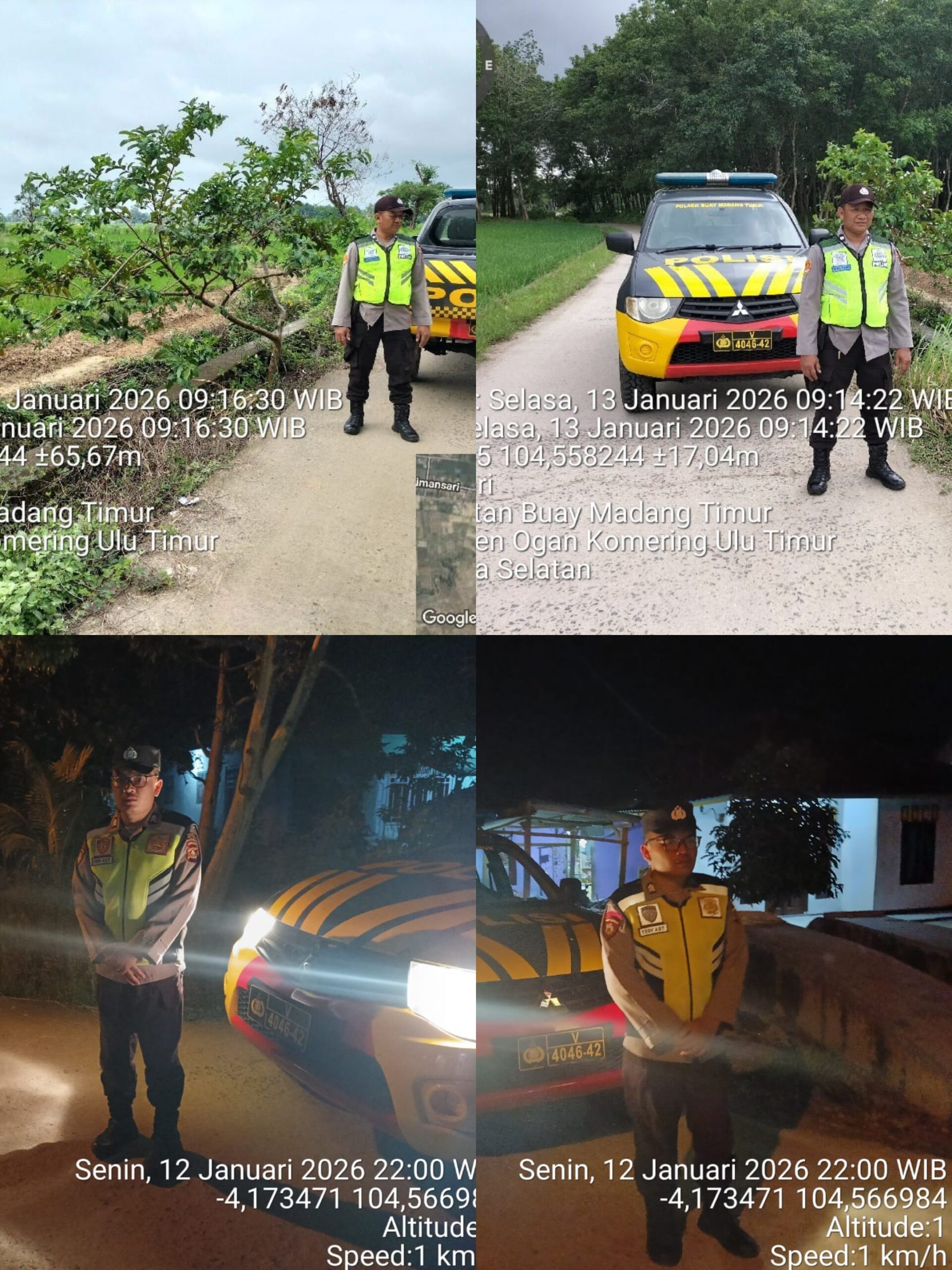Giat patroli KRYD Polsek Buay Madang Timur. 