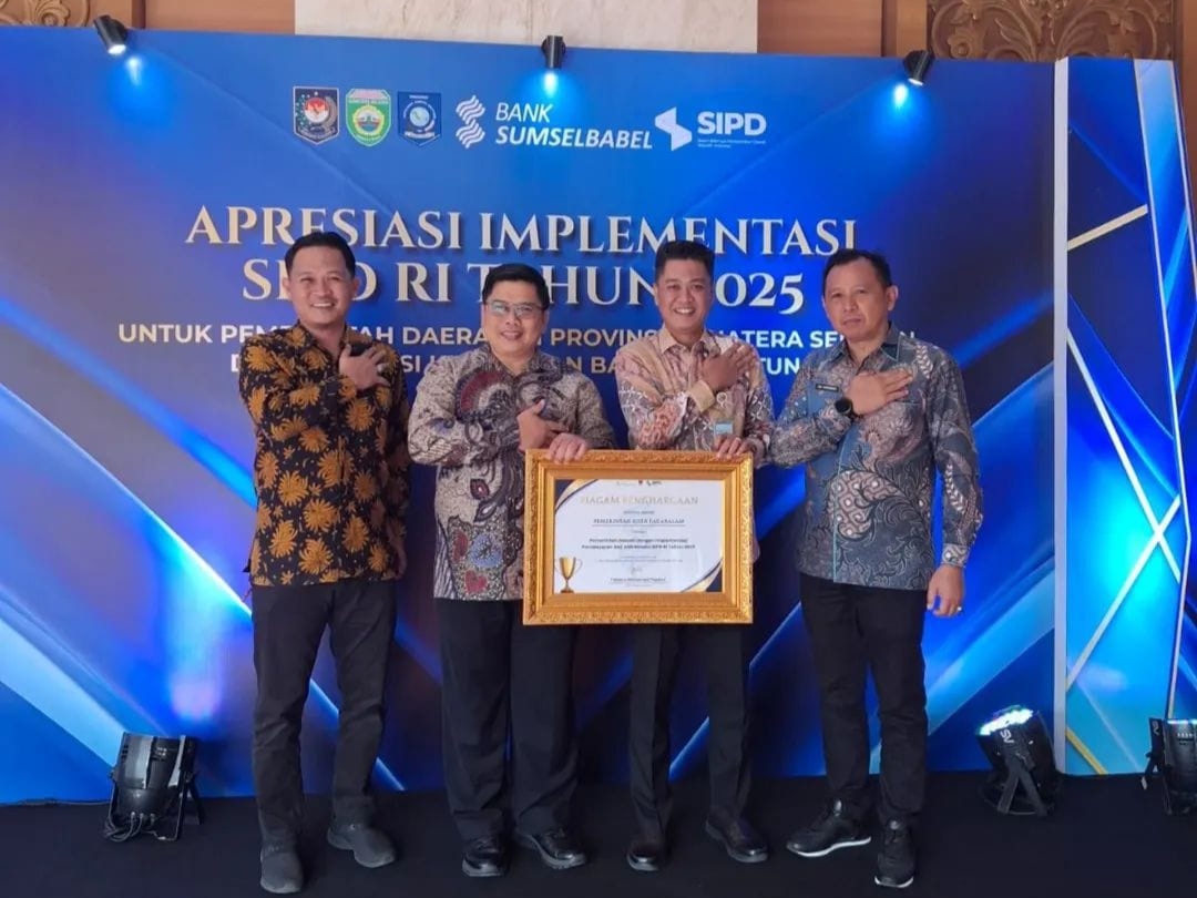 Pagar Alam Masuk 15 Daerah Terbaik Implementasi SIPD RI Tahun 2025