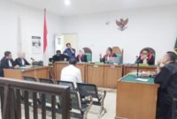 Terdakwa Kalsum Barifi menjalani sidang dugaan korupsi dana hibah Porprov 2023 di Pengadilan Tipikor pada Pengadilan Negeri Palembang, Rabu (18/2/2025).