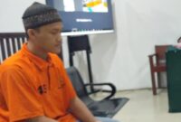 Terdakwa jalani sidang di PN Palembang. 