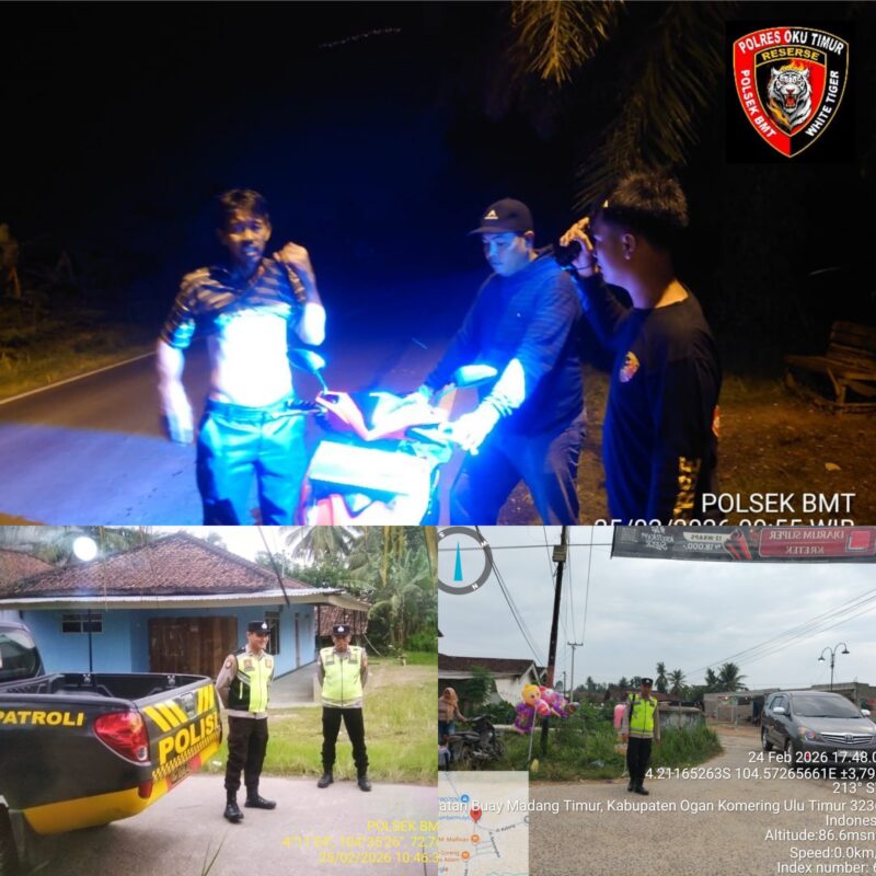Patroli KRYD Polsek BMT dalam meningkatkan Kamtibmas wilayah. 