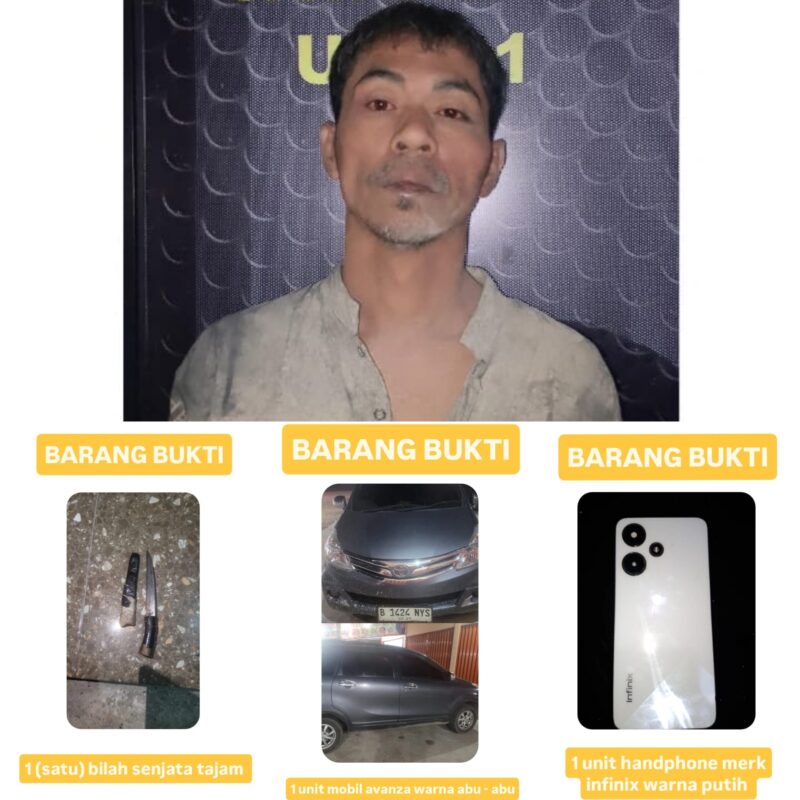 Tersangka beserta barang bukti saat diamankan pihak Polda Sumsel. (Foto: Polisi) 