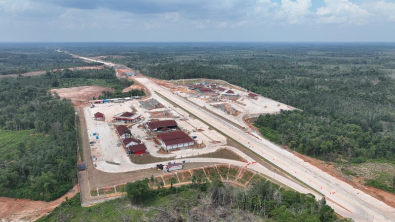 Tol Palembang-Betung (Seksi 1-2) dipastikan bakal dibuka secara fungsional selama masa libur Lebaran 2026.(Foto: Hutama Karya) 